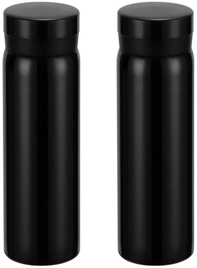 Dadamong 2-Pack Mini Pocket Tumbler Bottle 6 Ounce, Stainless Steel Small Portable Vacuum Insulated Travel Mug with Leak Proof Lid, Tea Water Cream Coffee Cup for Camping Travel Workout Walk - Image 1